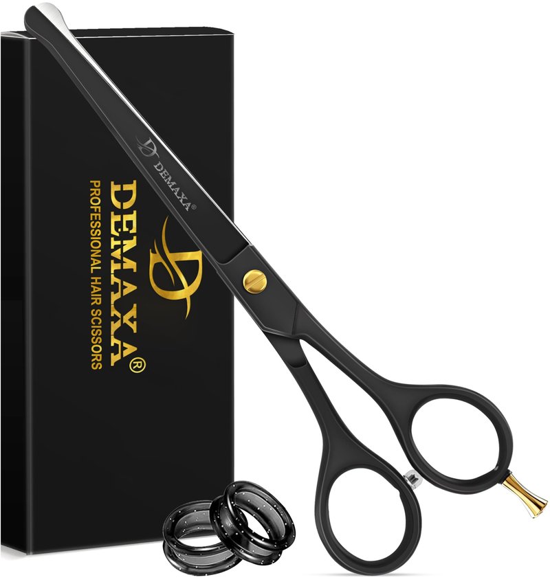 6.5 inch Kids Hair Cutting Scissors Kit – Baby & Toddler Haircut Set with Safety Scissors & Clippers – Hair Shears for Kids, Children, Women, Men – Barber Shears kids haircut cape