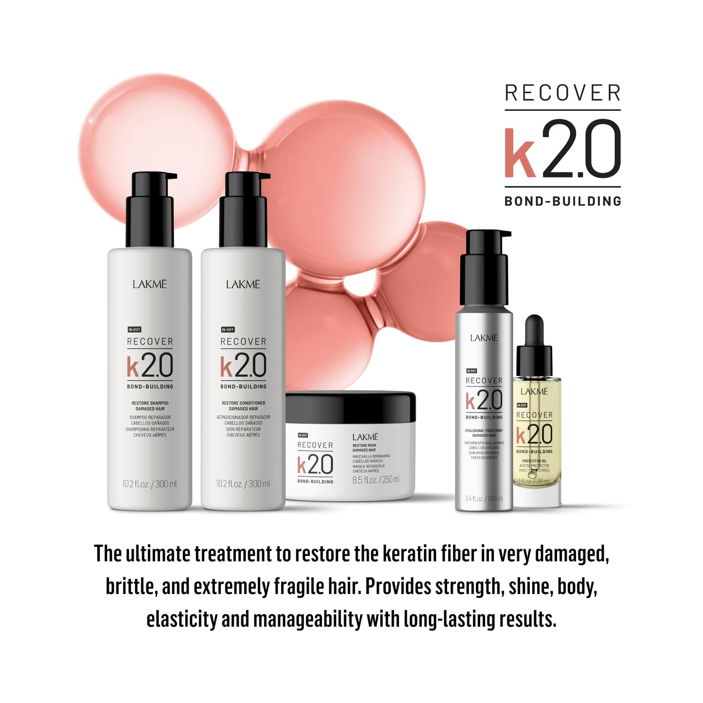 Lakmé K2.0 Recover Restore Conditioner, 10.2 fl oz