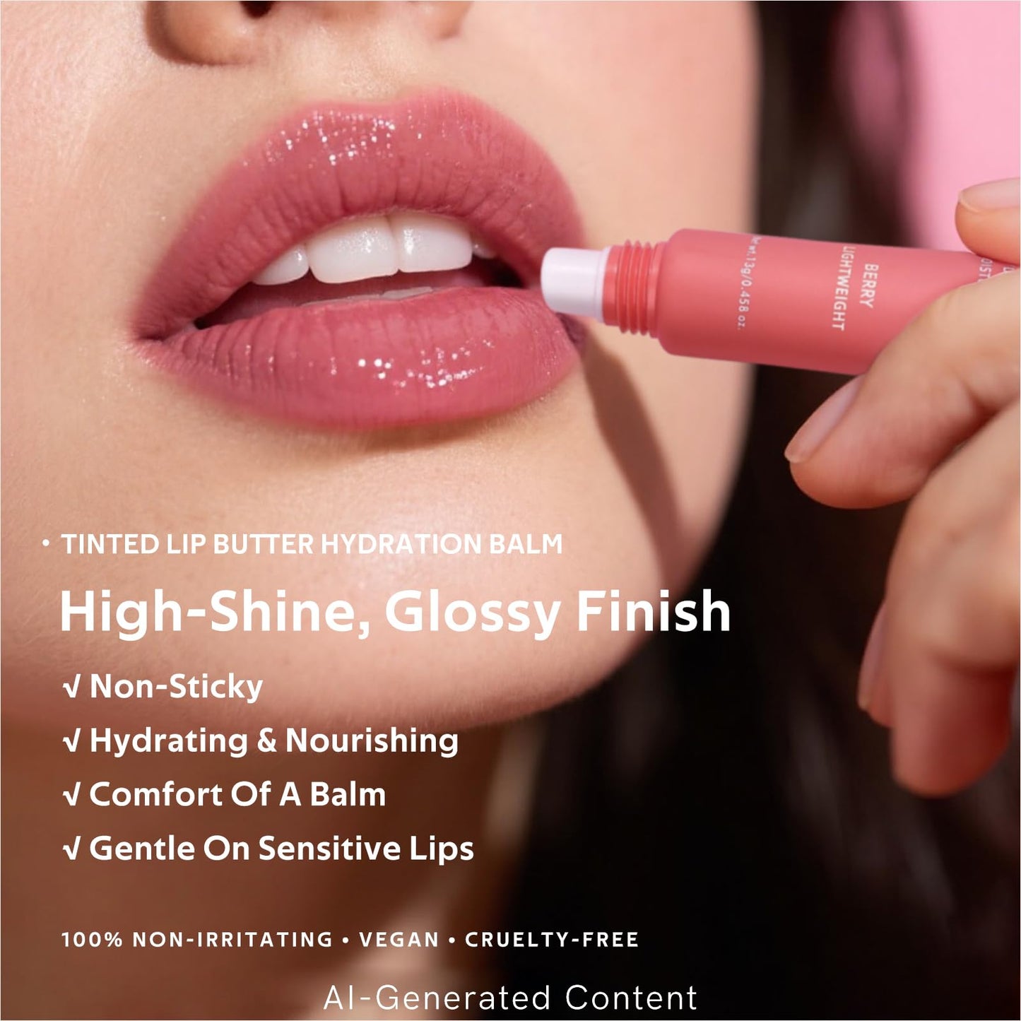 KIMUSE 3 Pack Tinted Lip Butter Hydration Balm, Hydrating Lip Treatment with Hyaluronic Acid & Vitamin E, Tinted Lip Balm for Instant Moisture, Shine & Hydration, Supple Lips, Vegan & Cruelty-Free