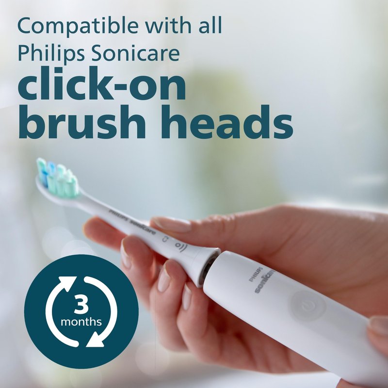 Philips Sonicare 4100 Rechargeable Electric Toothbrush, Advanced Plaque Removal, Pressure Sensor, Includes Brush Head Case, White BD5002AZ