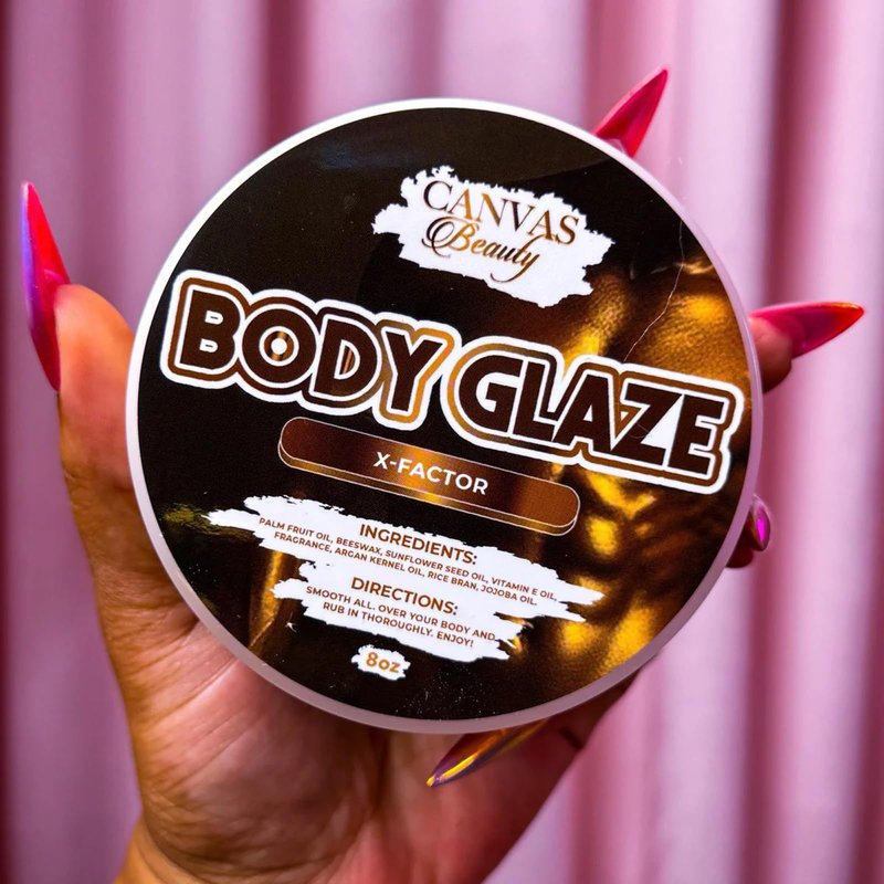 Canvas Beauty Body Glaze, Halo Moon - Moisturizing Non-Greasy Body Butter for Women With Beeswax, Jojoba Oil, and Rice Bran for Soft and Glowy Skin