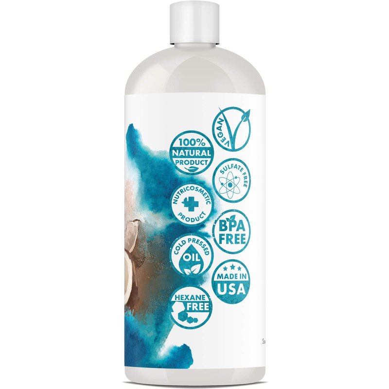 Premium Nature Fractionated Coconut Oil for Skin Moisturizer with Pump Massage Oils Best Carrier for Essential Oils Mixing Body OUL for Dry Skin Moisturizer Natural Oi for Face Hair Body 32 oz