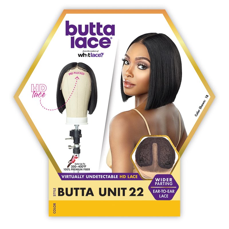 Sensationnel Butta Lace Wigs - Unit 22 Extra Wide 5 Inch Deep Parting Synthetic Preplucked Hairline Glueless Lacefront (T2/27)