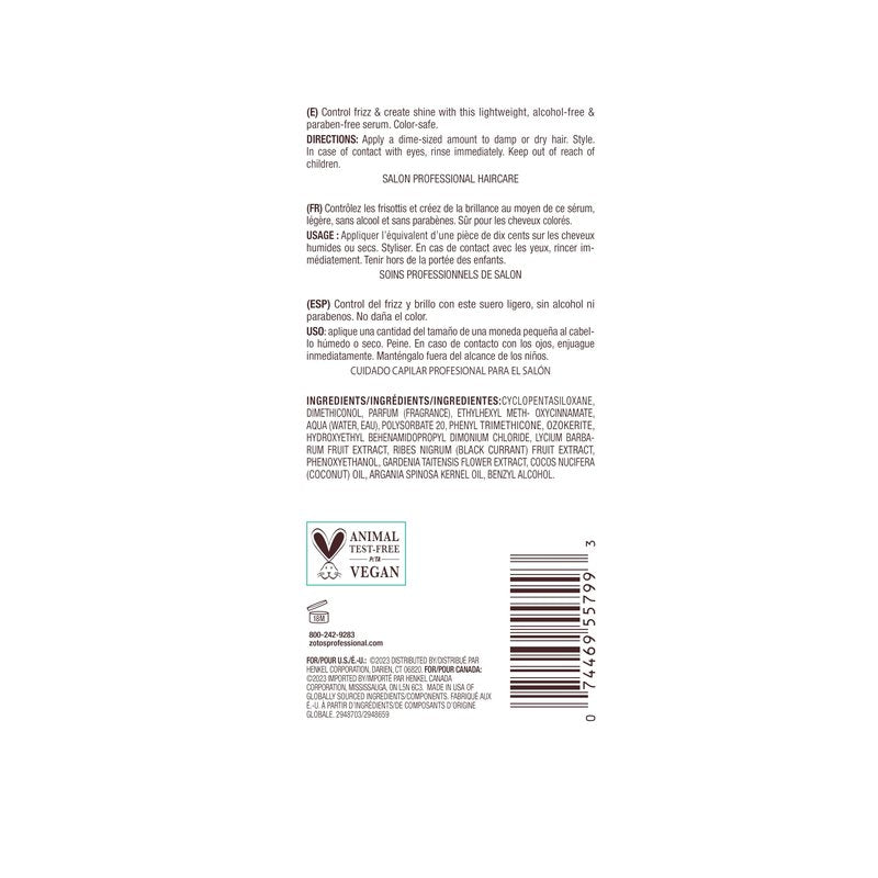 Bain de Terre Recovery Complex Anti-Frizz Shine Serum, Silky Shine & Frizz Control with Argan & Monoi Oils, Paraben-Free, Alcohol-Free, Color-Safe, Vegan, 3.4 Fl Oz