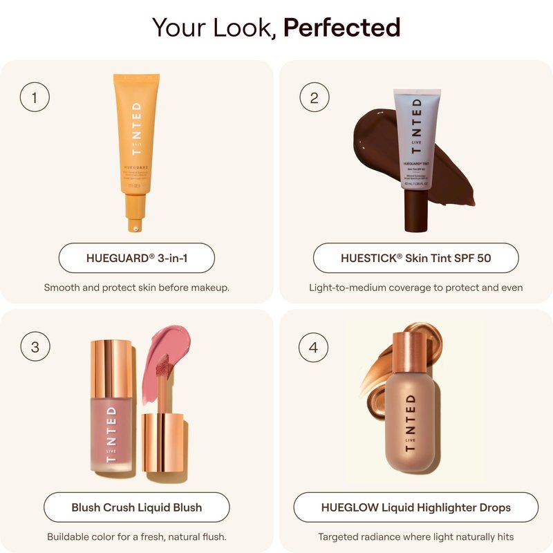 Live Tinted Hueglow Liquid Highlighter Drops - Lightweight Serum-Infused Highlighter, Non-Greasy Formula for Natural Radiance and Advanced Hydration, Golden Hour, 0.46fl oz/ 13.5mL