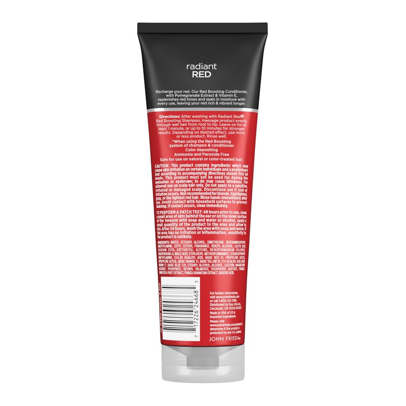 John Frieda Radiant, Boosting Conditioner, Hydrates and Enhances Tones with Pomegranate Extract and Vitamin E for Natural or Color-Treated Hair, 8.3 Oz