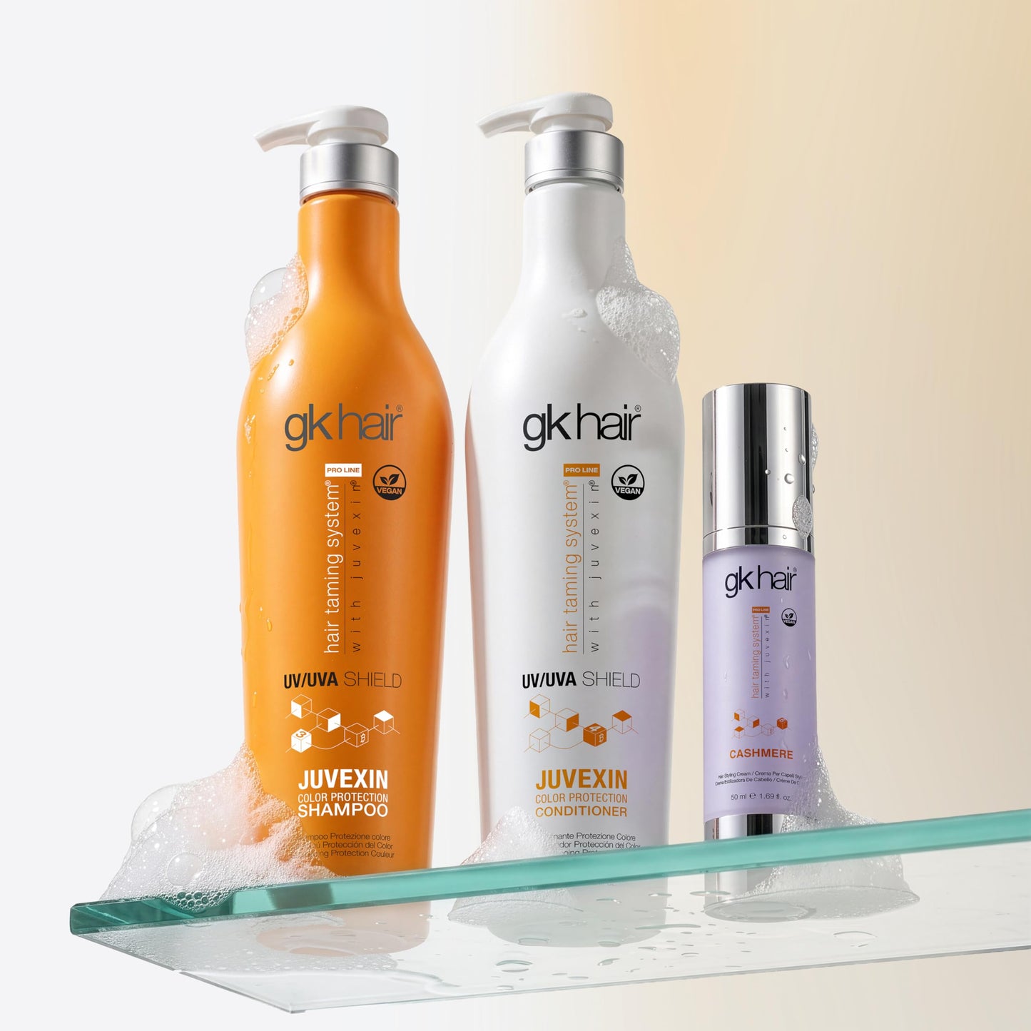 GK HAIR Shield Conditioner 22 Fl Oz ā UV Protection Conditioner for Color Treated Hair, Moisturizing & Repair Conditioner for Dry Damaged Hair with Aloe Vera & Natural Oils, Hydrating Color Safe