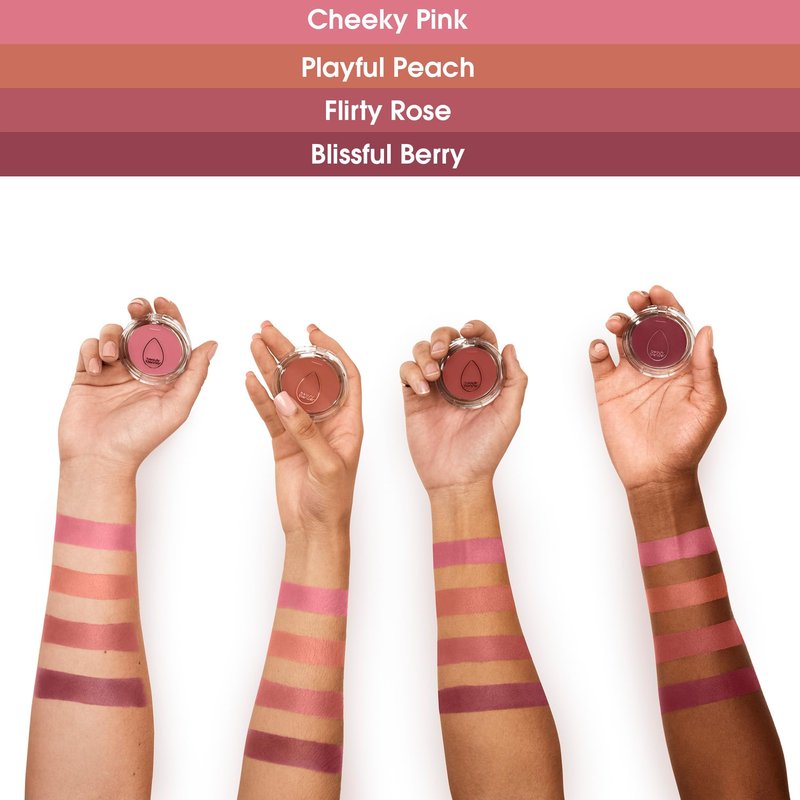 Beautyblender Bounce Liquid Whip Cream Blush, Dewy Glow, Long-Lasting, Buildable Color, Vegan with Hyaluronic Acid & Vitamin C, Blissful Berry