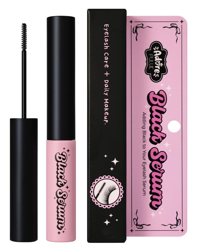 PULUK Adore Black Lash Serum – Nourishing Eyelash Serum with Panthenol & Hyaluronic Acid, Conditions and Defines for Fuller-Looking Lashes, 5g / 0.17oz