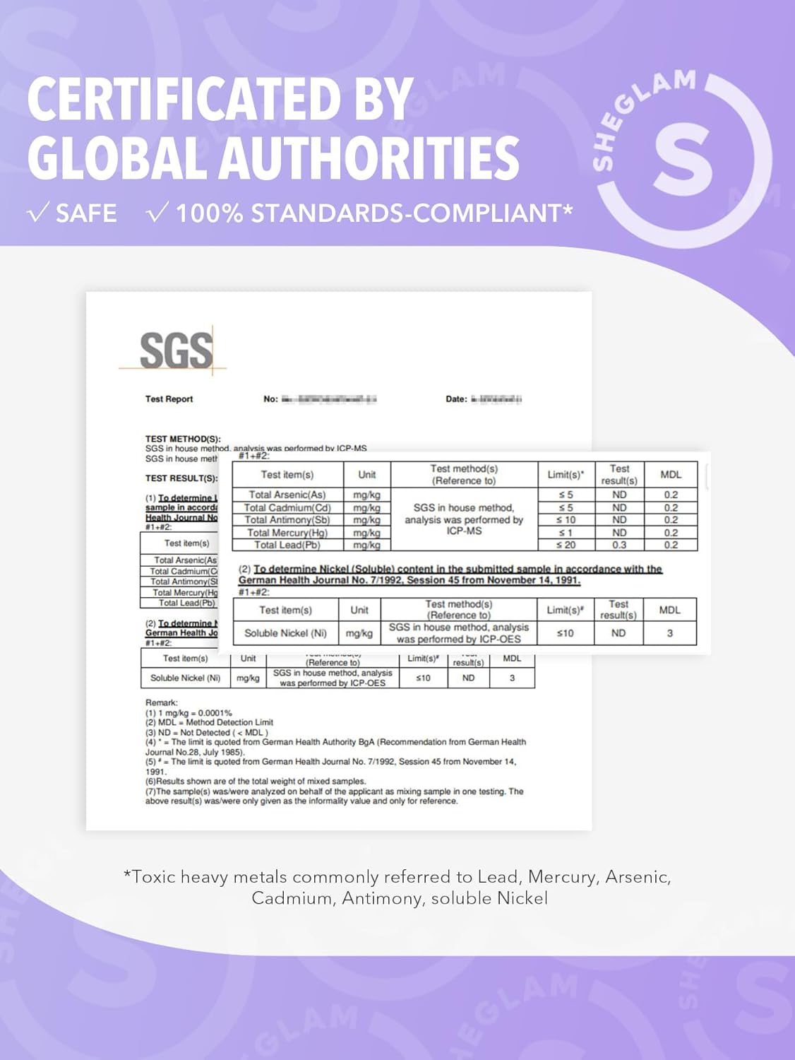 SHEGLAM 2 In 1 Black Volume and Length Waterproof Mascara Long Lasting Dual-Ended Tubing Eye Makeup