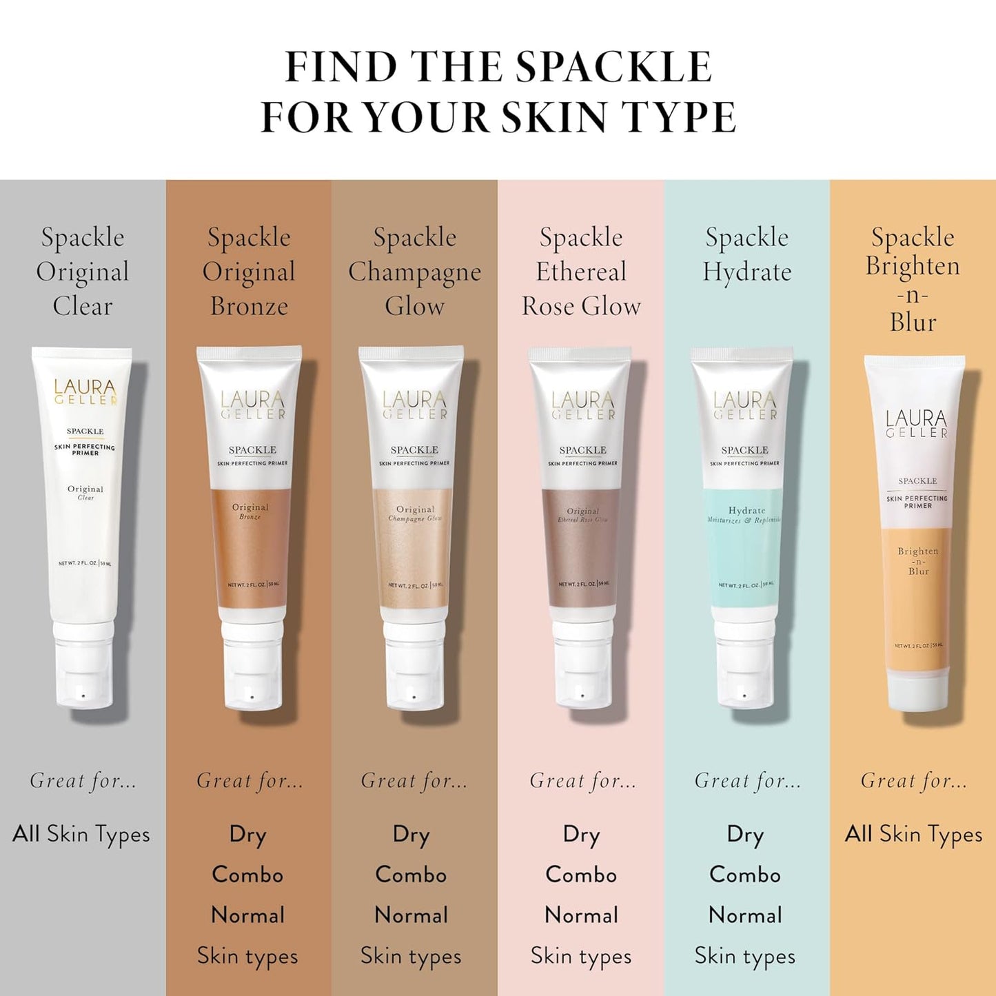 Baked Balance-n-Brighten Powder Foundation - Fair | Super-Size Spackle Makeup Primer with Hyaluronic Acid