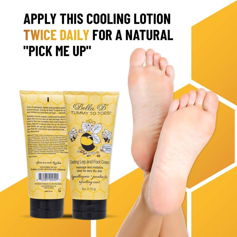 Bella B Bundle: Silk & Honey Body Cream 8oz and Body Buzz Post Pregnancy Recovery Cream 8oz and Tummy to Toes Leg & Foot Cream 6oz