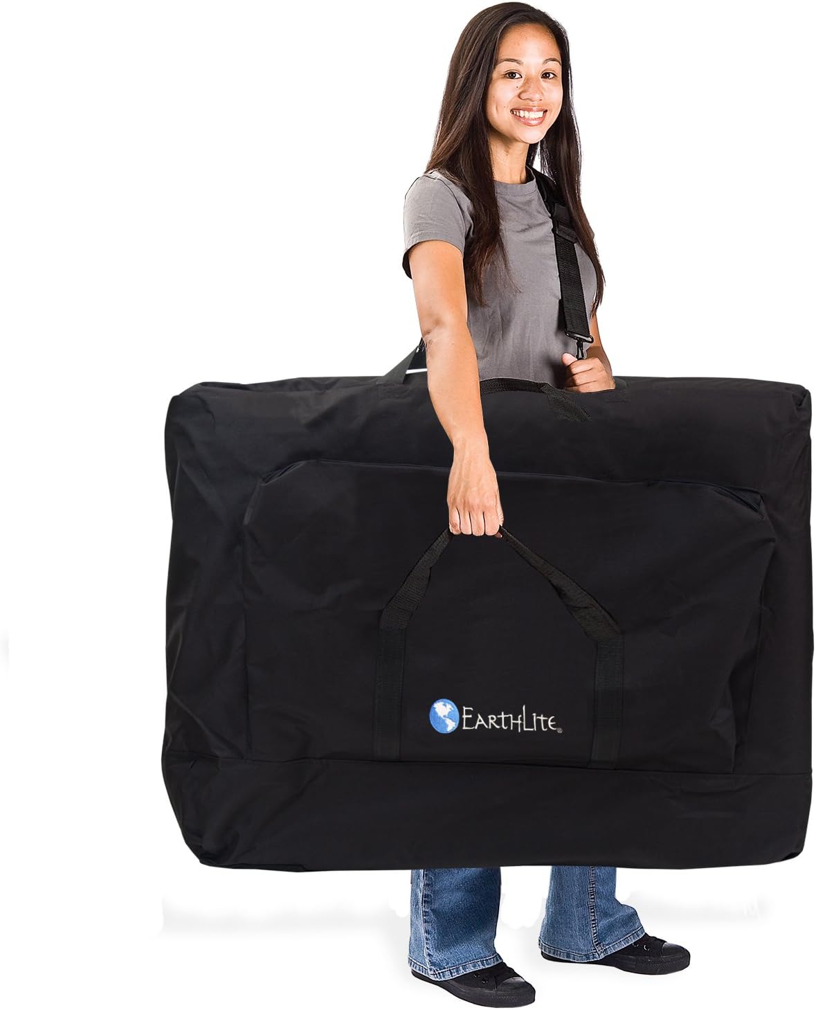 LUNA Portable Massage Table - Ultra-Lightweight Aluminum Frame with Flex-Rest Face Cradle | 29lb Carry Case