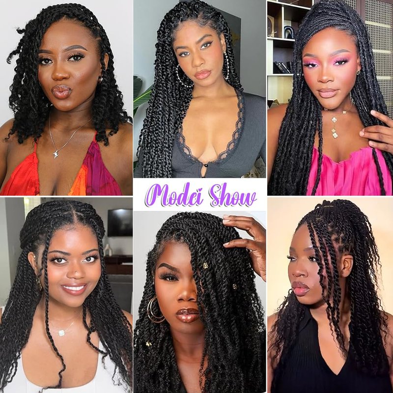 Afro Kinkys Bulk Human Hair for Dreadlocks Extensions and Locs Repair 1 Pack 50 Gram Afro Kinky Curly Human Hair Bulk for Twist(Black 16 Inch)