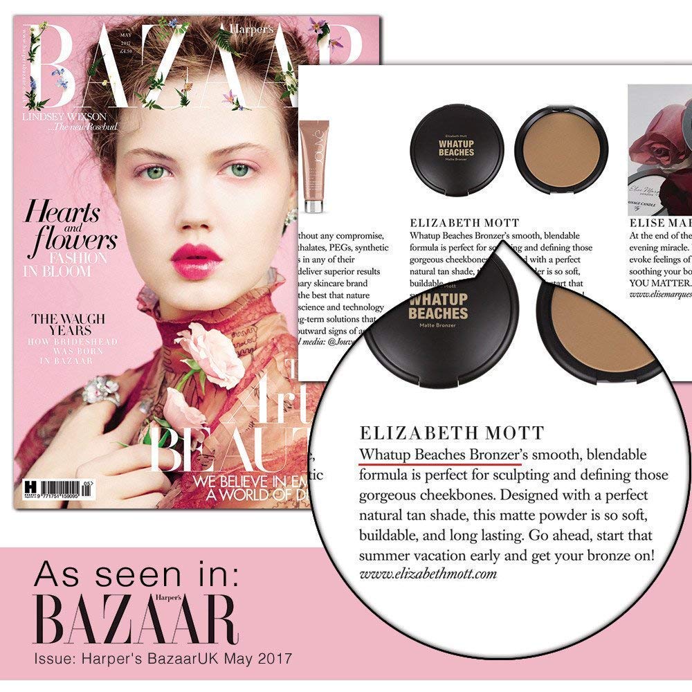 Elizabeth Mott Bundle: Show Me Your Glow Shimmer Highlighter AND Whatup Beaches Bronzer (Matte) - Cruelty Free