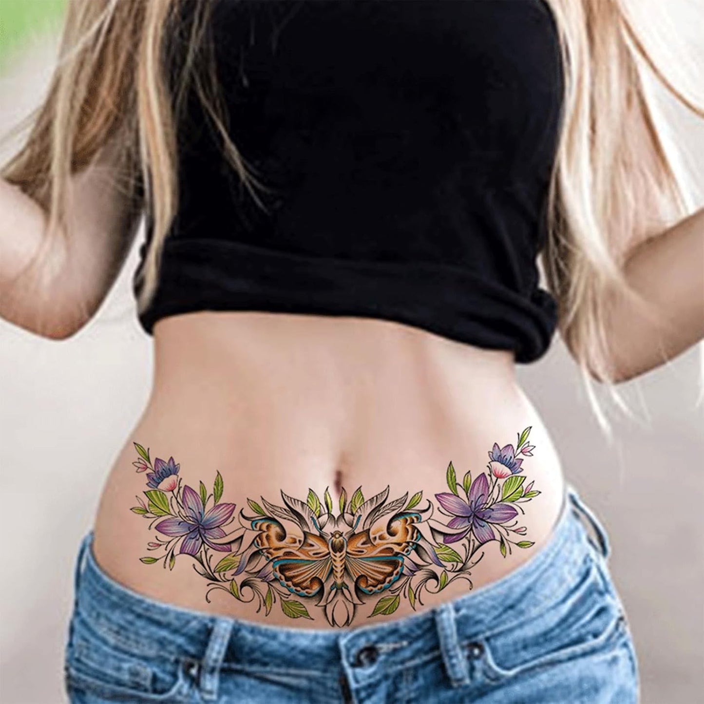Realistic 3D Animal Temporary Tattoos Set - 40 Sheets for Men & Women, Includes Tigers, Wolves, Lions & Skull Designs