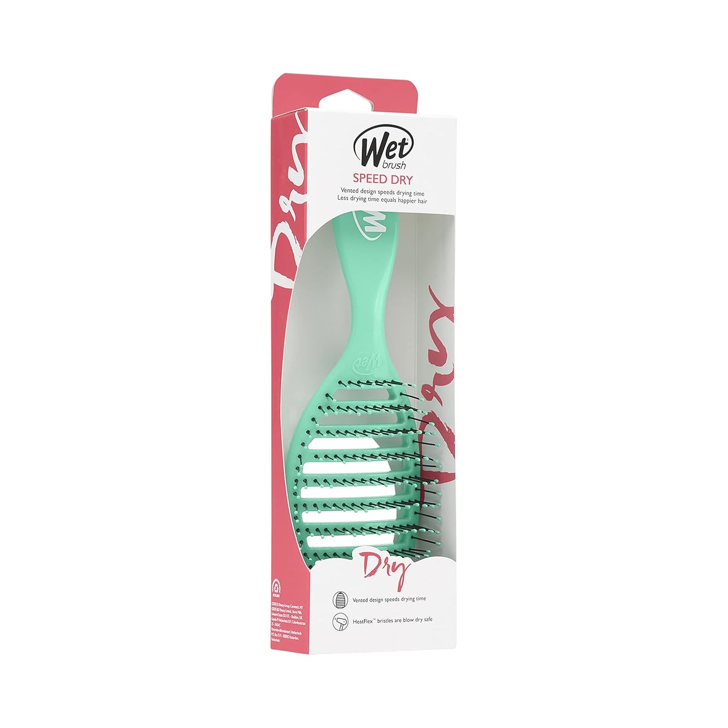 Wet Brush Speed Dry Hair Brush - Pink - Vented Design and Ultra Soft HeatFlex Bristles Are Blow Dry Safe With Ergonomic Handle Manages Tangle and Uncontrollable Hair - Pain-Free