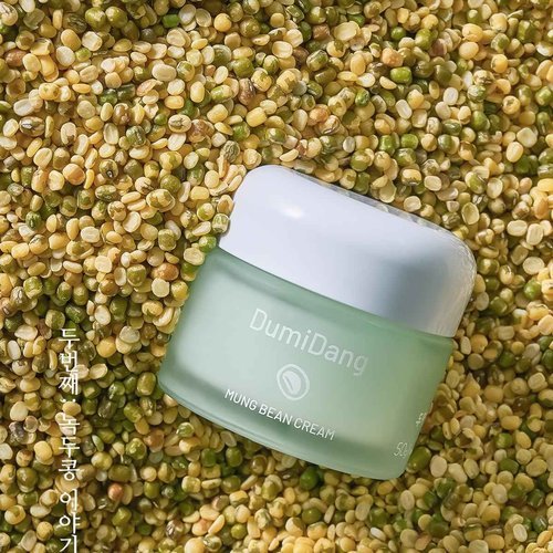 DumiDang Mung Bean Cream - Korean Traditional Vegan Skincare Formula, Detoxifies and Soothes with Fermented Mung Bean Extract, Bifida Extract, Galactomyces, and Centella Asiatica, 50g | 1.76fl. oz.