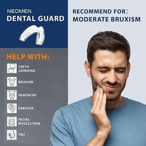 Mouth Guards for Teeth Grinding at Night: Moldable Custom Dental Guard for Sleeping - Nighttime Protection for Teeth 8 Packs