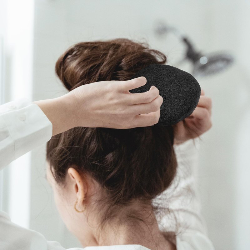 FOMIYES Hair Padding for Updos 2 Pcs Wig Hair Pad Buns Piece Chignon Pieces Bride Black Ball Modeling High Temperature Wire Bun Updo Extension