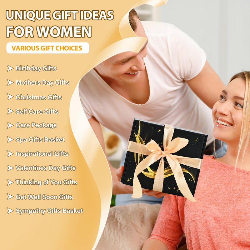 Valentines Day Gifts for Her, Birthday Gift Basket for Relaxing Spa, Unique Gifts for Her, Friends, Mom, Sister, Coworker, Wife, Girlfriend,teenage girl