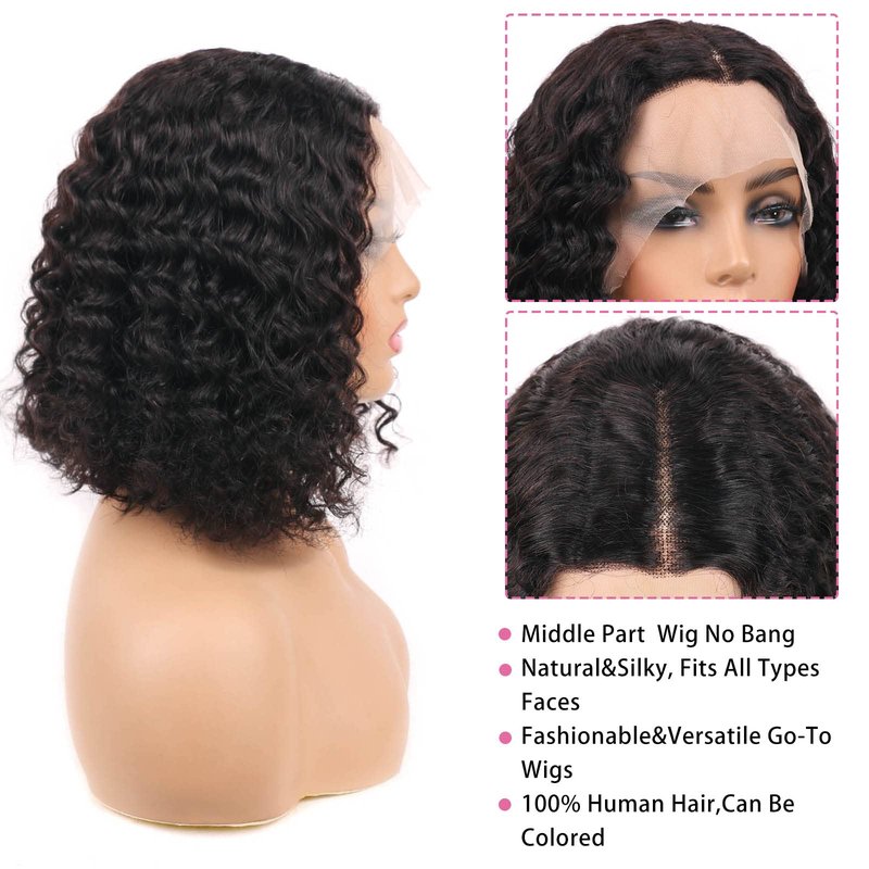 VIYAVIYA Bob Wig Human Hair Glueless Wigs 4X4 Straight Lace Front Glueless Wig 130% Density Short Straight Bob Wigs for Black Women 10 inch