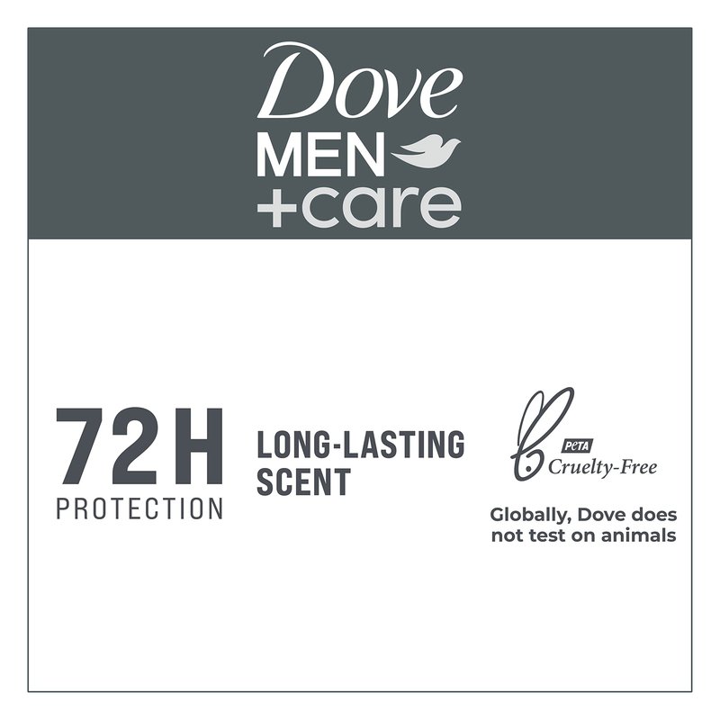 DOVE MEN + CARE Deodorant Stick For Men Morning Fresco Aluminum Free 72-Hour Odor Protection Mens Deodorant With Essential Oils & 1/4 Moisturizing Cream, 3 Ounce (Pack of 3)