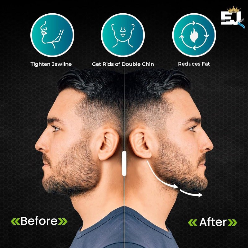 EdJay Jaw Exerciser – Mouth Workout Device, Muscle Trainer for Jawline Exercises, Face Fitness Shaper, Double Chin Reducer, Jaw Strengthening Tool for Sculpting & Toning, Mouthpiece Exercise Trainers