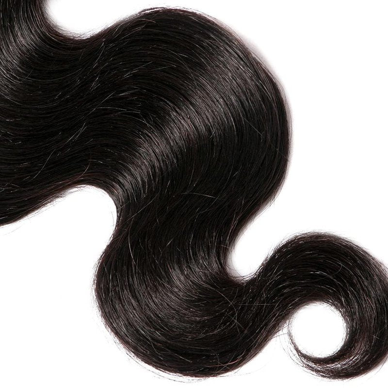 Body Wave Human Hair Bundles 18 Inch Body Single Bundle #1B Natural Black Human Hair Unprocessed Native Virgin Hair 100g Total Double Weft Crochet Human Hair Extensions for Women