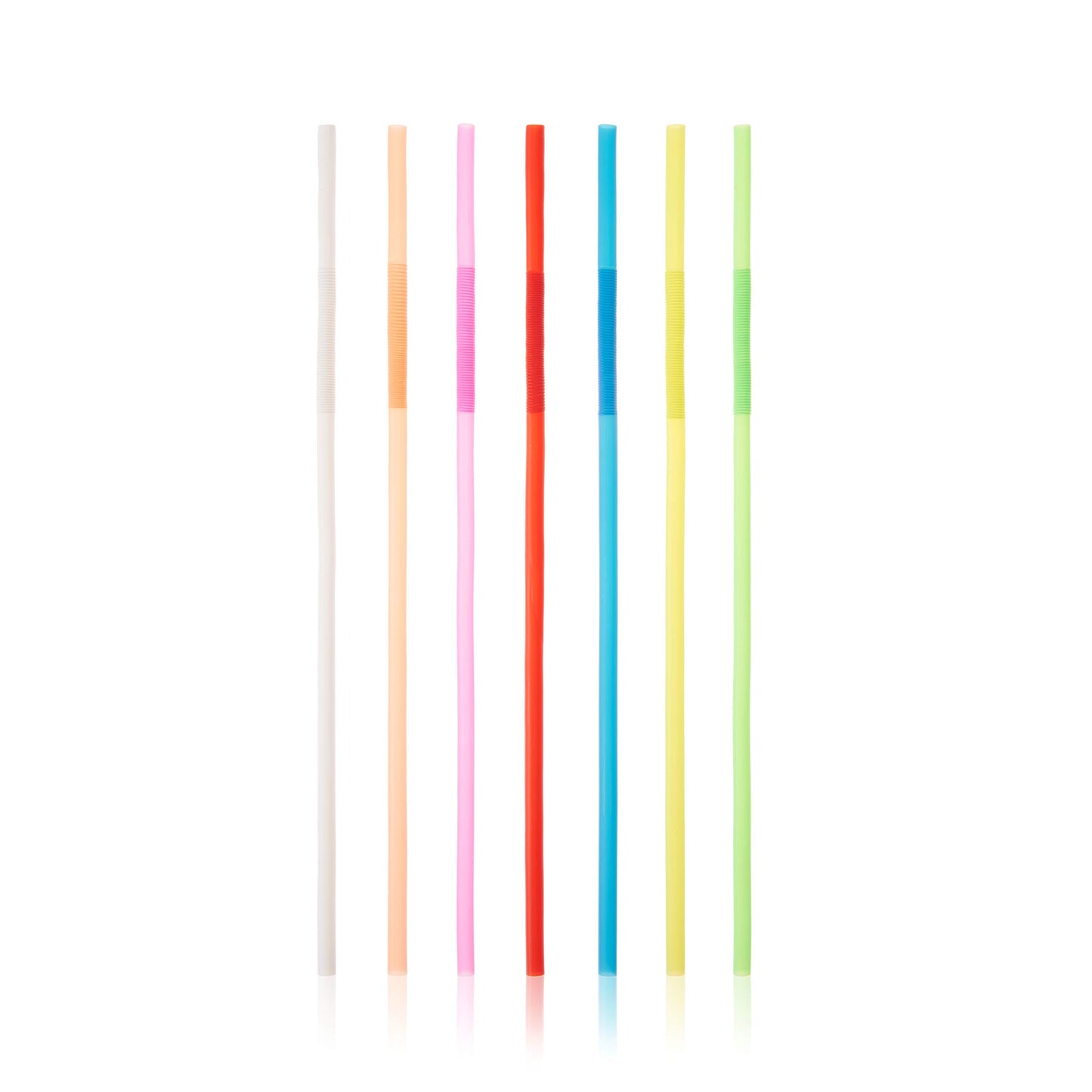 True Ultra Bendy Straw Disposable Flexible Long Plastic Straws for Cocktails Smoothies Iced Coffee, Home Bar, Party Supplies, Set of 50, Multicolor