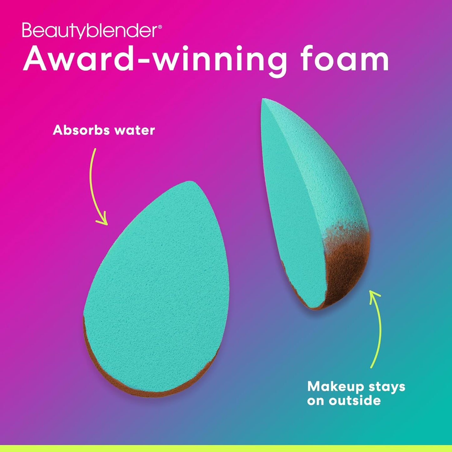 Beautyblender® Chill Blender Makeup Sponge - Streak-Free Liquid Foundation Application | Vegan & Cruelty-Free