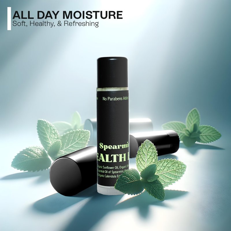 Stealth Balms Men's Organic Mint Lip Balm - SPF 15 Sun Protection - Moisturizing Lip Balm - 3 Pack: Spearmint, Peppermint, Eucalyptus Mint - Gift for Men