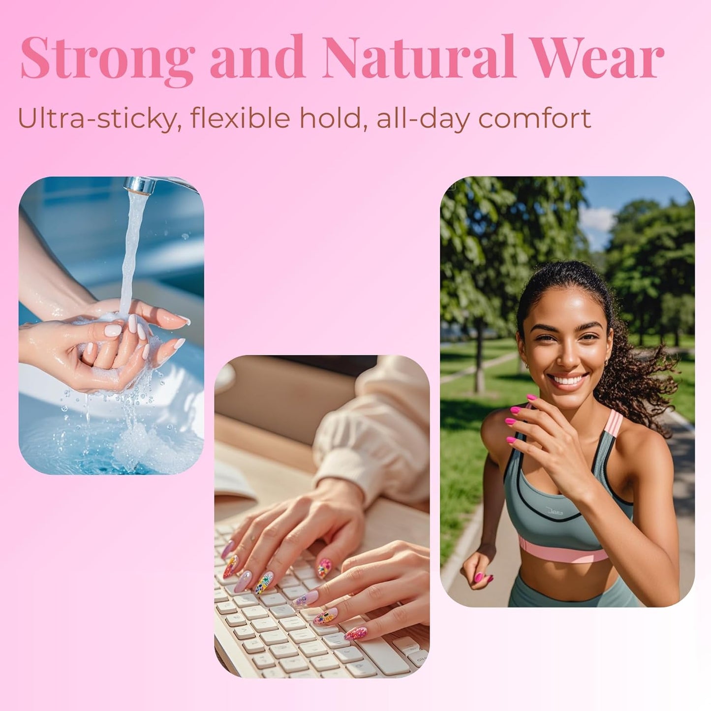 Super Strong Nail Glue for Acrylic Nails Press on Nails Professional Nail Glue for Nail Tips Fake Nails False Nails Long Lasting for Stick On Nails Broken Nails 0.07oz 12pcs