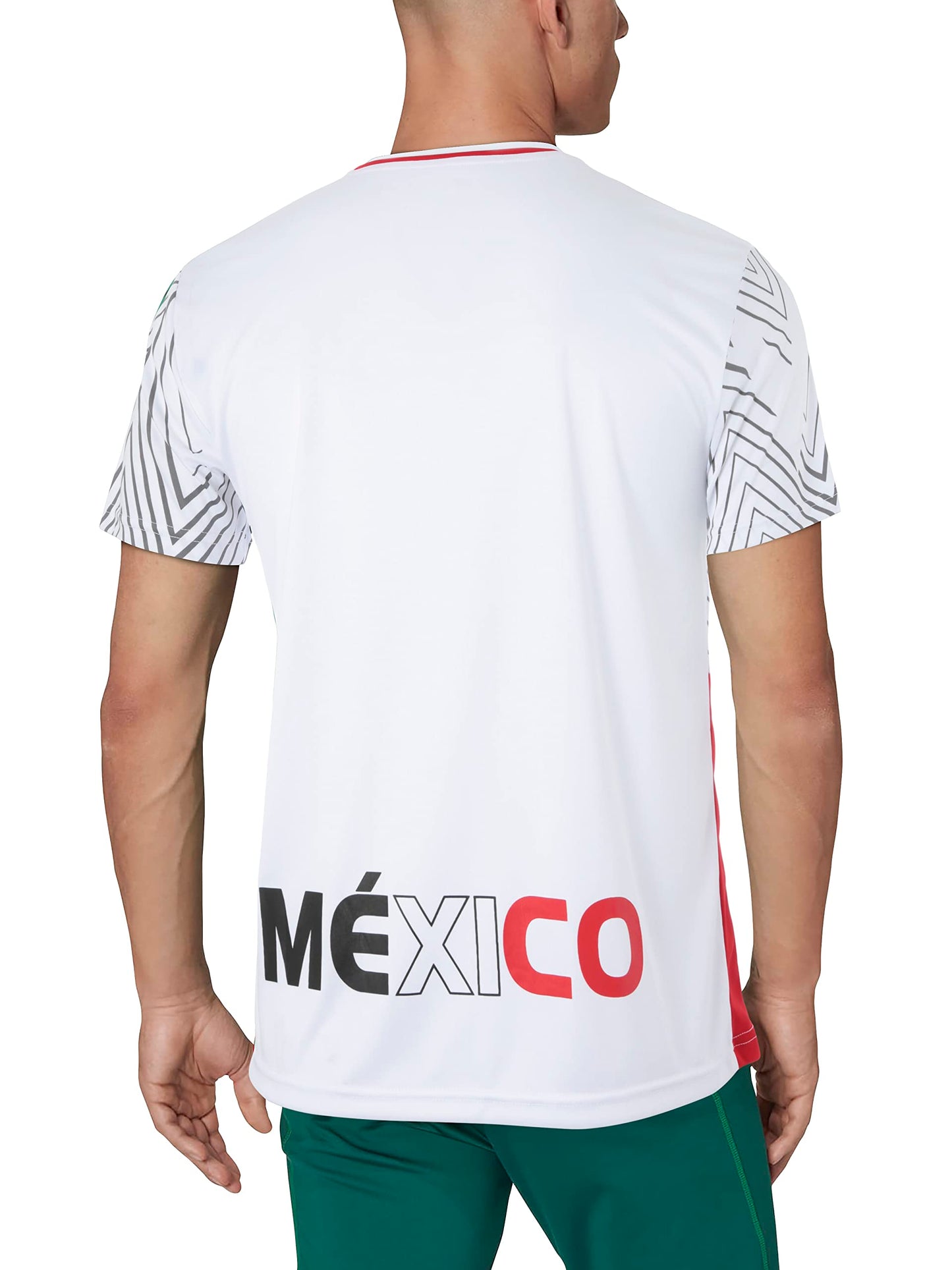 National Mexico Soccer Jersey World Futbol Cup Team Uniform Futsal Athletic Top Shirt (X-Small, White)