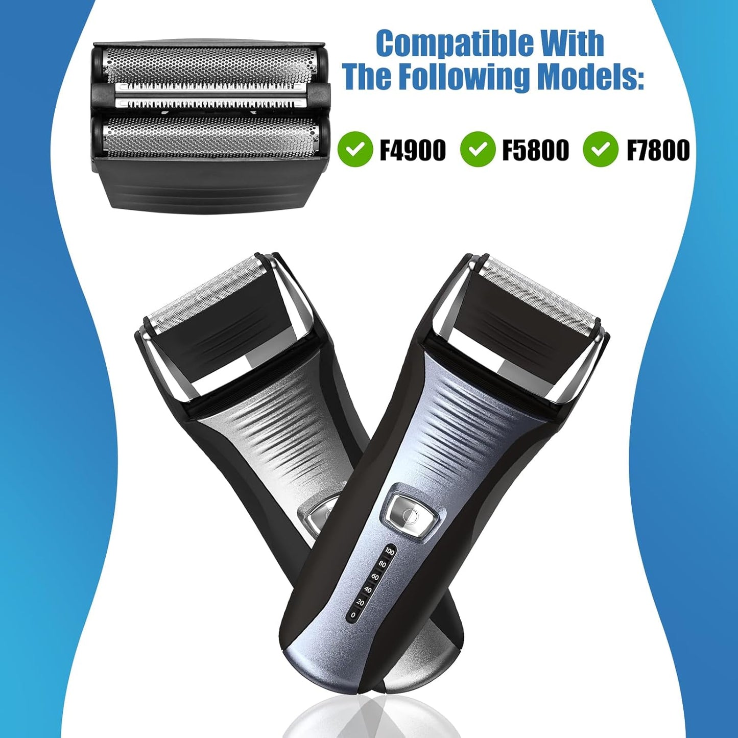 Remington Shaver Replacement Foil - Compatible with TITANIUM-X Flex & Pivot | Fits F4900, F5800, F7800 (1 Pack)