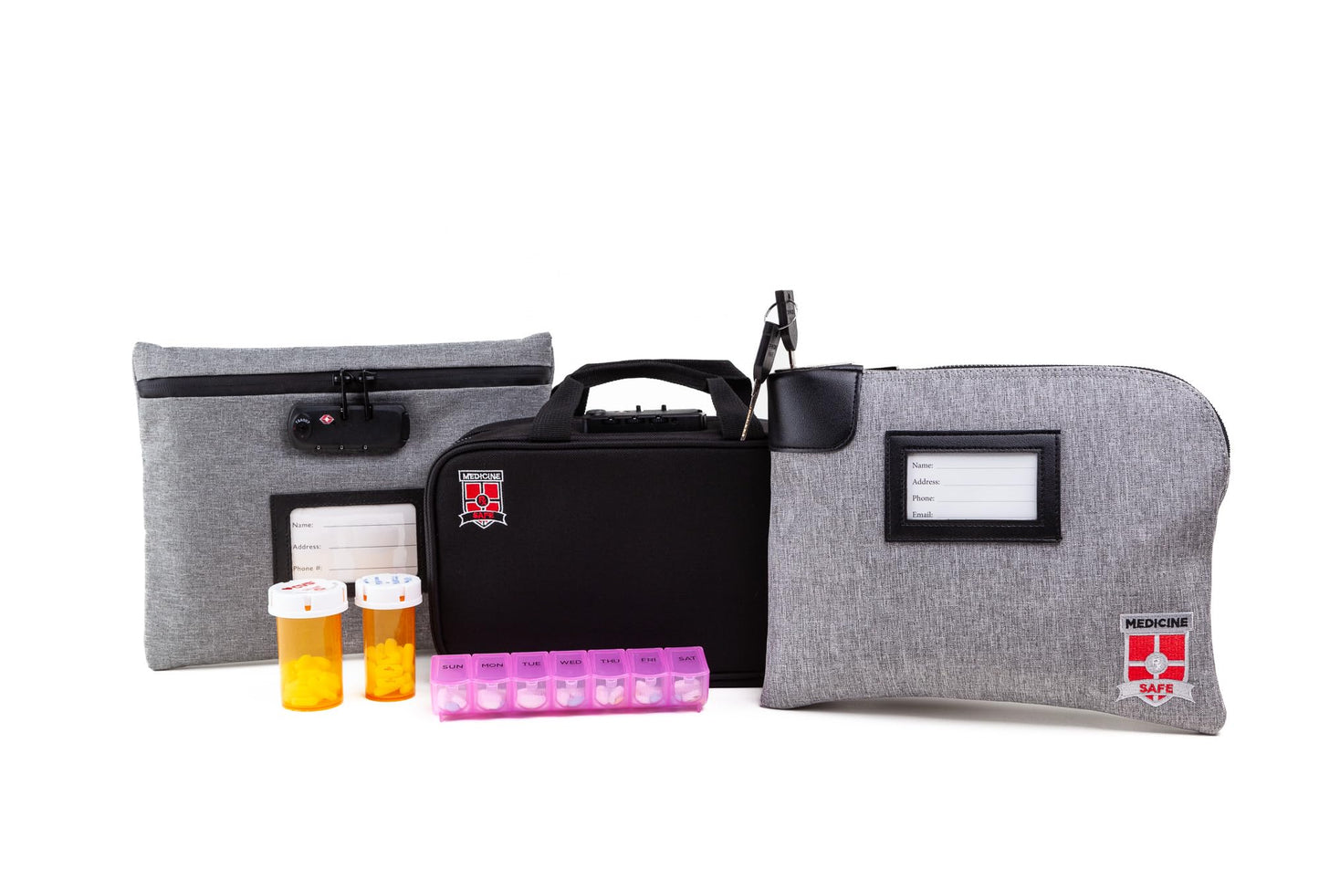 MEDICINE RX SAFE Medication Travel Bag Logo