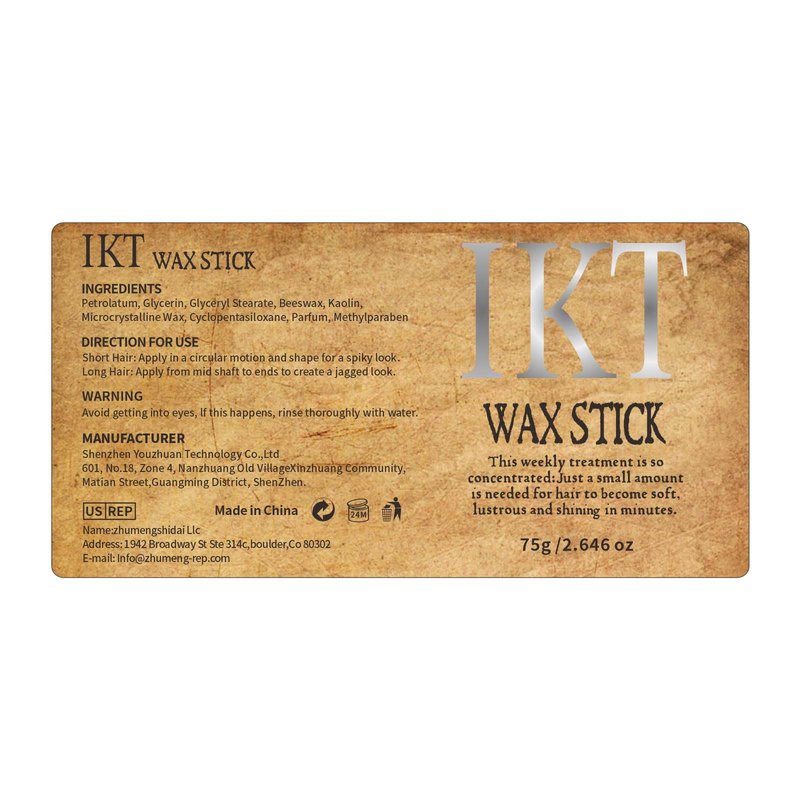 Shiyalan Hair Wax Stick, Wax Stick for Hair, Slick Stick for Hair Non-greasy Styling Hair Pomade Stick, Strong Hold Makes Hair Look Neat and Tidy(2.7 Ounce)