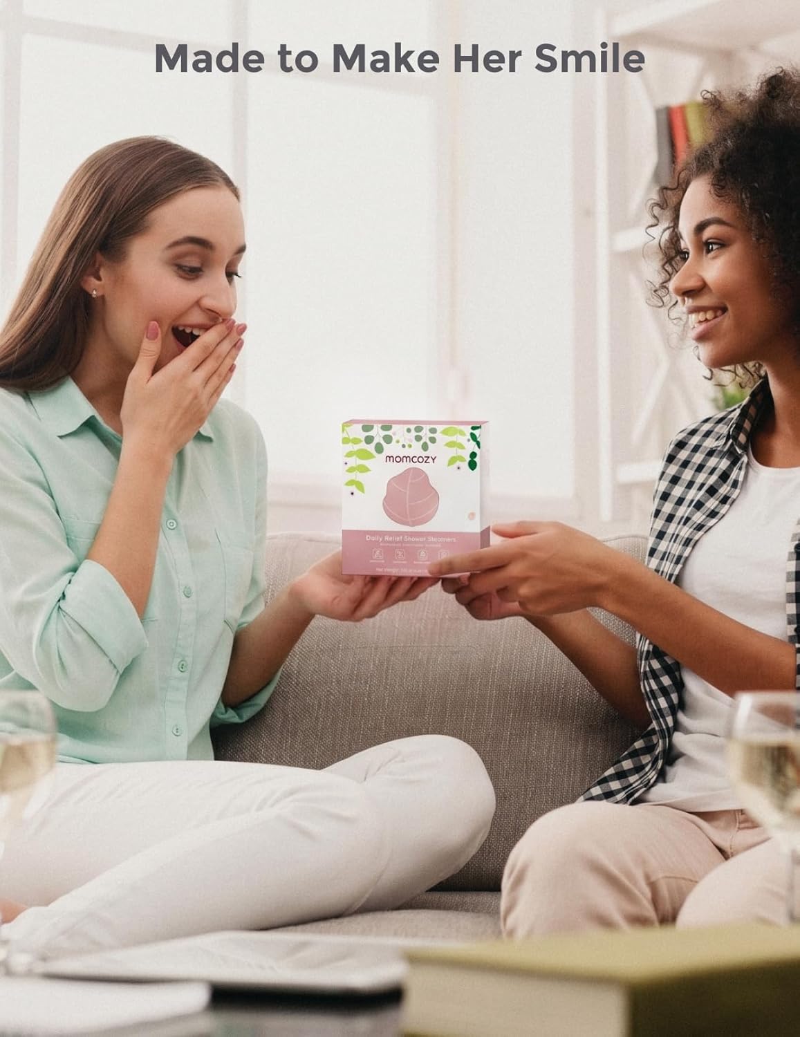 Momcozy 14 Pack Shower Steamers | Aromatherapy Self-Care Gift Set with Peppermint & Eucalyptus for Relaxation - Ideal for Mother's Day & Bridal Showers