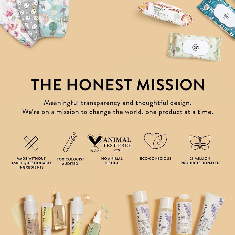 The Honest Company Foaming Bubble Bath Refill Carton, Gentle for Baby, Naturally Derived, Tear-Free, Hypoallergenic, Citrus Vanilla Refresh, 32 fl oz