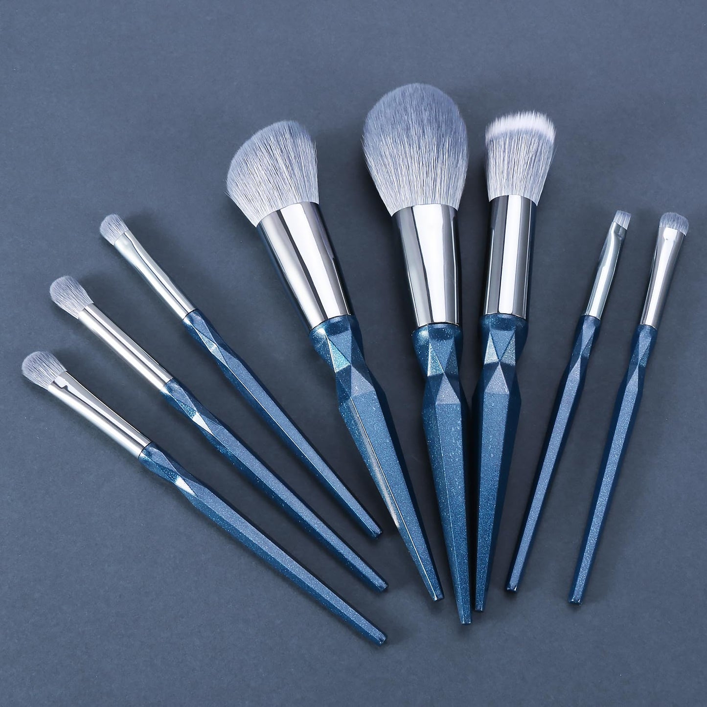 ENZO KEN Pink Portable Eye Shadow Brush Set, Vegan Eyeshadow Brushes Set, Small Nose Contour Brush, Diamond Eyeshadow Brush, Eyeshadow Blending Brush, Colorful Eye Makeup Brushes Set Professional.