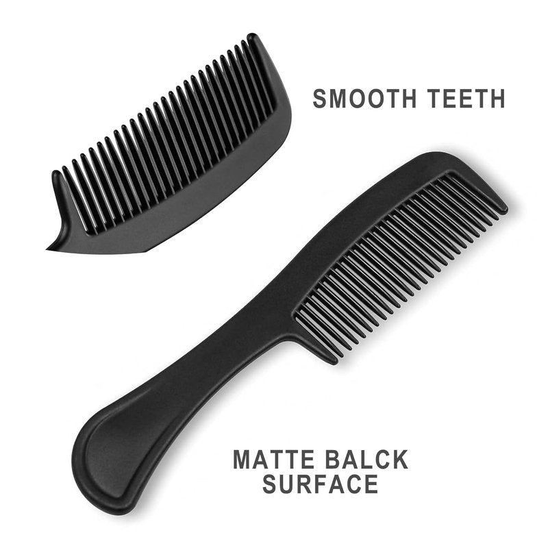 Hair Brush and Comb Set - 100 Pcs Individually Wrapped for Travel | Lightweight Black Brushes for Women & Kids