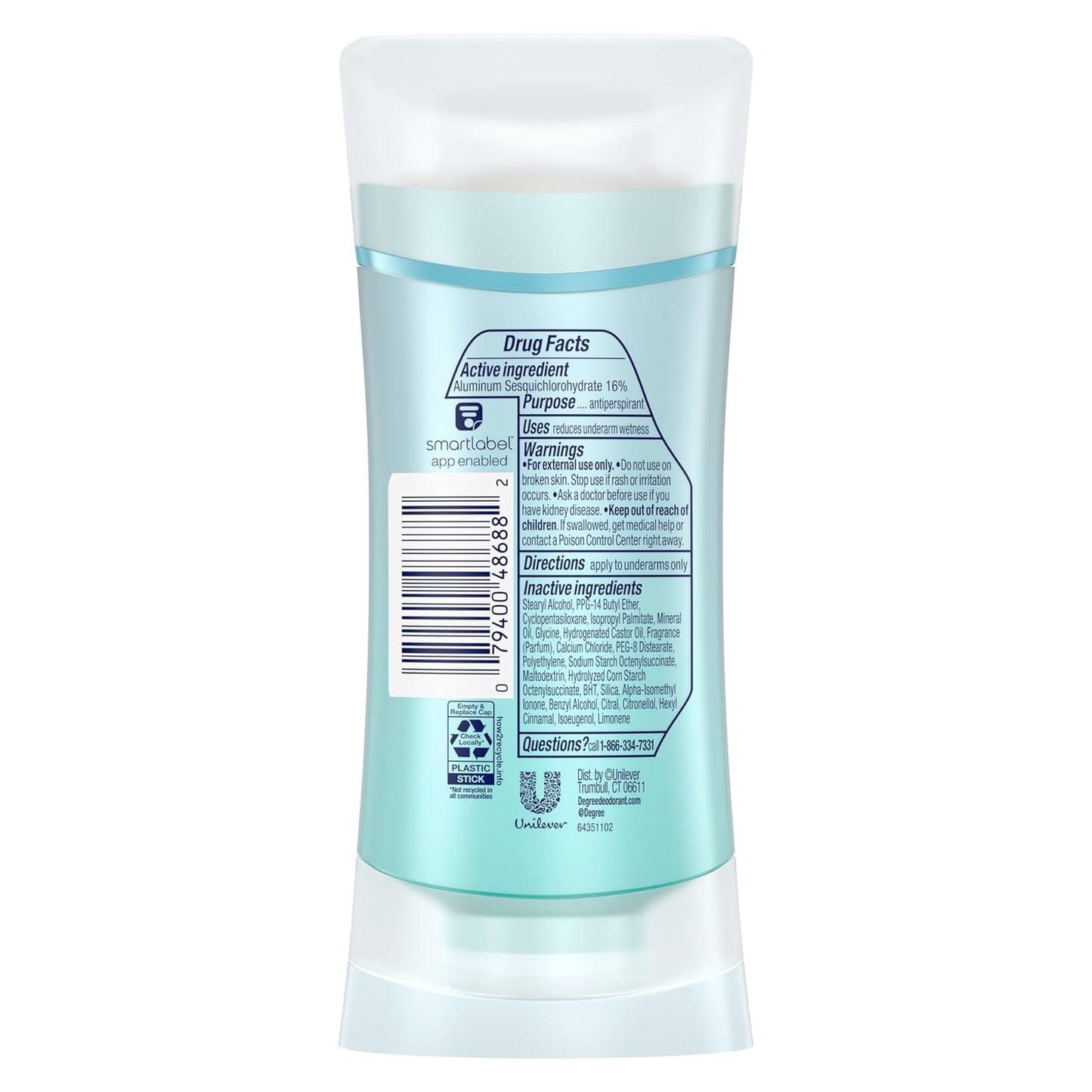 Degree Advanced Protection Antiperspirant Deodorant Sheer Powder for 72-Hour Sweat & Odor Control for Women, with Body Heat Activated Technology, 2.6 oz
