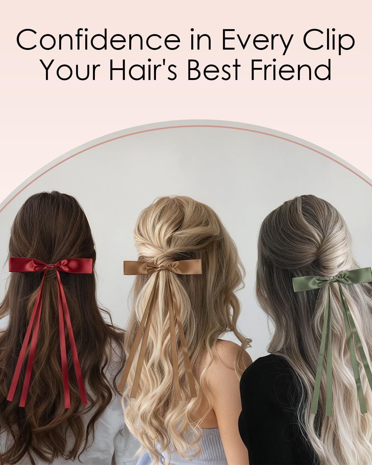 Baemin 60 Pcs Hair Bows for Girls Women, Hair Clips, Long-Tail Ribbons, Loose Pack, Hair Decoration Accessories