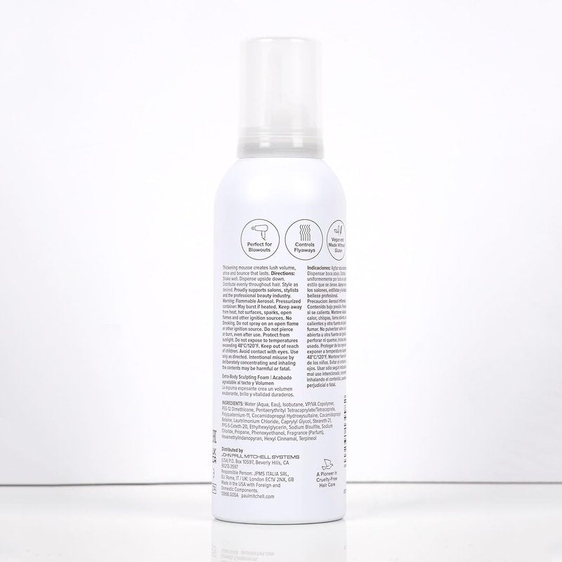 Paul Mitchell Extra-Body Sculpting Foam - Adds Fullness & Touchable Finish for Fine Hair