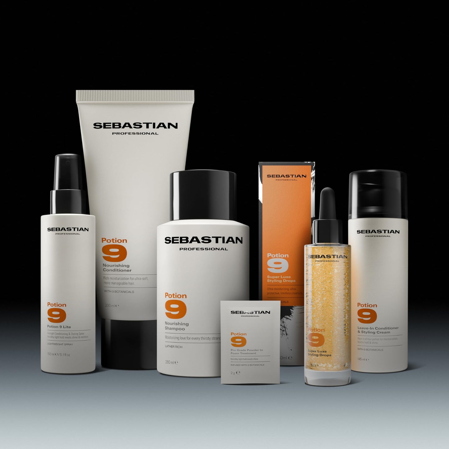 Sebastian Professional Potion 9 Leave-In Cream | Leave-in Conditioner with Flexible Hold | 16.9 fl oz | Packaging May Vary