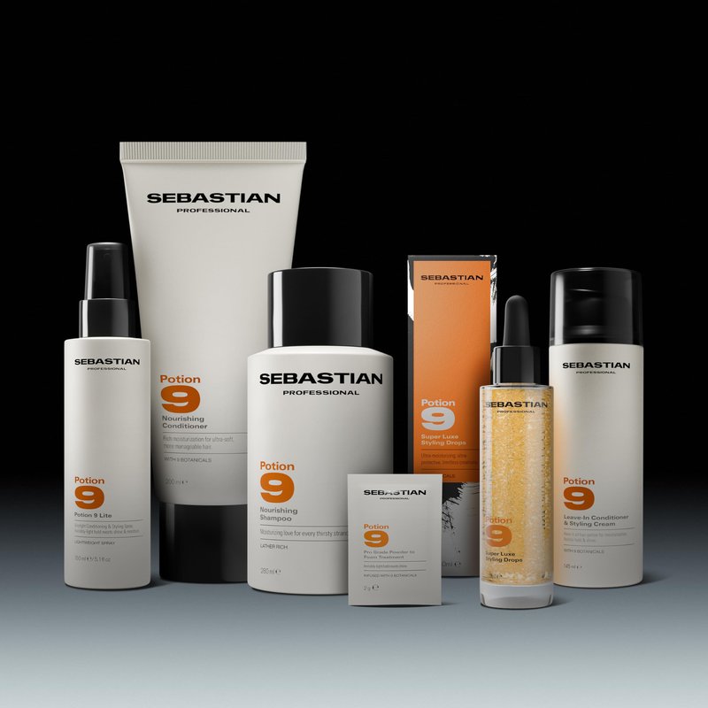 Sebastian Professional Potion 9 Leave-In Cream | Leave-in Conditioner with Flexible Hold | 16.9 fl oz | Packaging May Vary