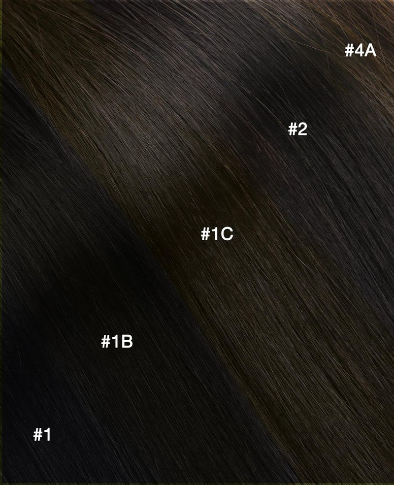 GOO GOO Invisi Edge Tape in Hair Extensions Human Hair, 2 Dark Brown, 10pcs 20inch 30g, Virgin Remy Hair, Seamless Injected Tape, Natural Look