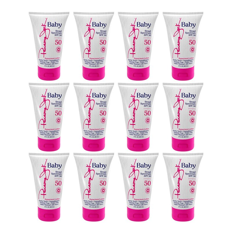 Panama Jack Baby Sunscreen Lotion - SPF 50, Broad Spectrum UVA/UVB Protection, Hypoallergenic, PABA, Paraben, Gluten & Cruelty Free, 3 FL OZ (Pack of 2)