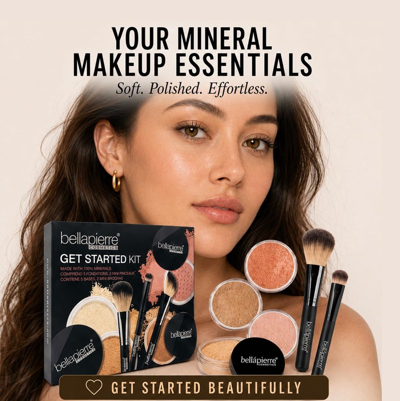 bellapierre Get Started Kit | Includes 2 Mineral Foundations, 1 Blush, & 1 Bronzer | Mineral Makeup Essentials | Non-Toxic and Paraben Free | Oil and Cruelty Free | Long Lasting Formulas – Fair
