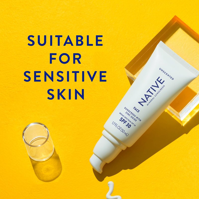 Unscented Mineral Face Lotion - SPF 30-1.7 fl oz